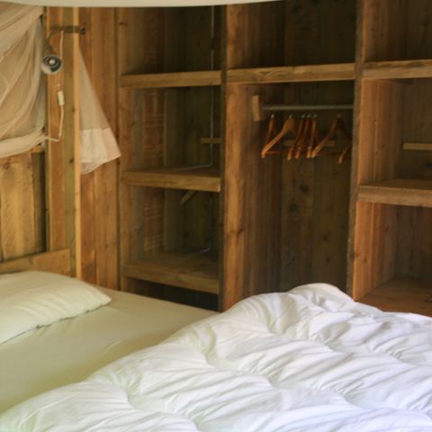 Safaritent 5 personen - Strandheem lodge glamping met eigen sanitair