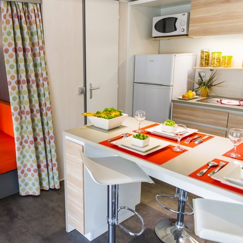Stacaravan 6 personen - Stacaravan zomer - 2 slaapkamers