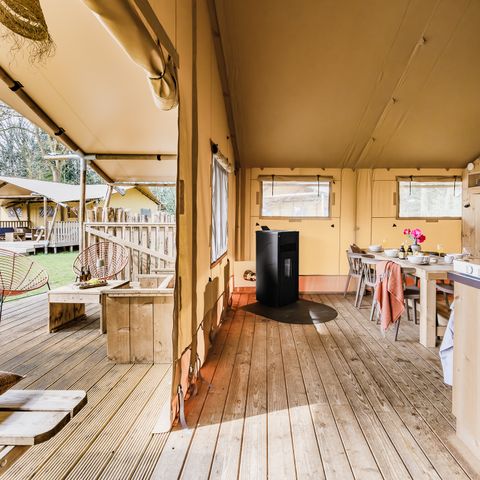 Safaritent 5 personen - Bos Escape - Kachel & Hottub
