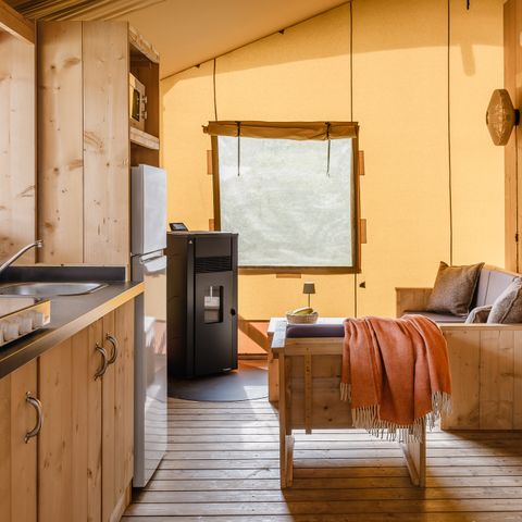 Safaritent 6 personen - Heide Tent - Kachel