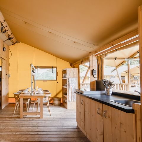 Safaritent 6 personen - Heide Tent - Kachel