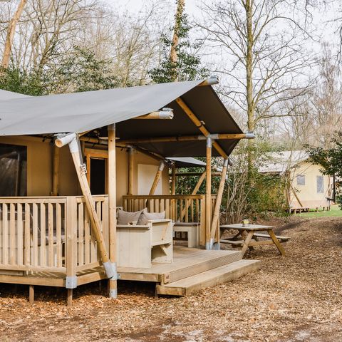 Safaritent 6 personen - Stille Heide - Kachel & Hottub