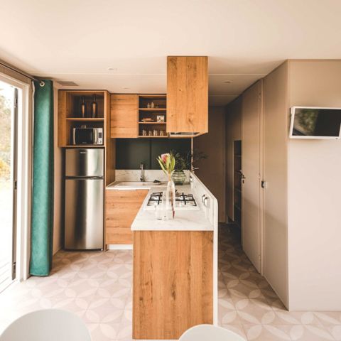 Stacaravan 6 personen - SAM - SUNELIA PRESTIGE 3bed 6p - 36m² - Overdekt terras