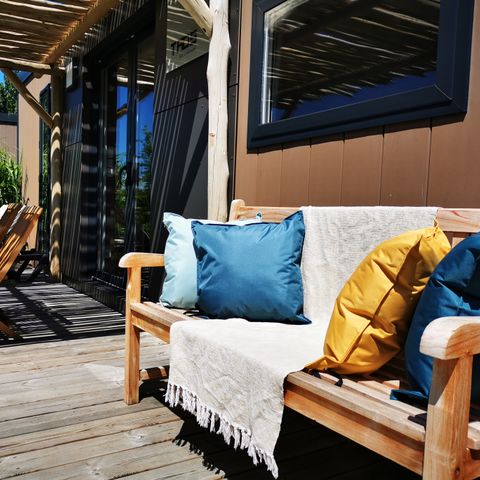Stacaravan 4 personen -  SAM - SUNELIA LUXE TAOS 2bed/4p - 40m² - Exotische Pergola