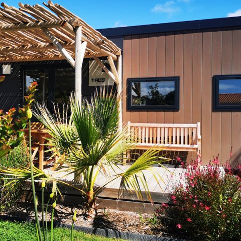Stacaravan 4 personen -  SAM - SUNELIA LUXE TAOS 2bed/4p - 40m² - Exotische Pergola