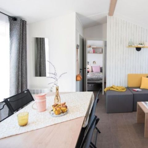 Stacaravan 8 personen - SAM - SUNELIA PRESTIGE 4bed/ 8p - 40m² - Overdekt terras