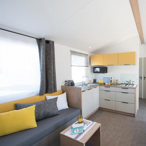Stacaravan 8 personen - SAM - SUNELIA PRESTIGE 4bed/ 8p - 40m² - Overdekt terras