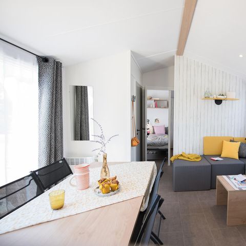 Stacaravan 8 personen - SAM - SUNELIA PRESTIGE 4bed/ 8p - 40m² - Overdekt terras