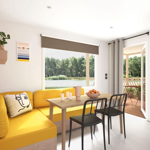 Stacaravan 4 personen - Zondag - VRIJETIJDSVERBLIJF COMFORT 2 slaapkamers - 20 m² - Ingebouwd terras 4 personen