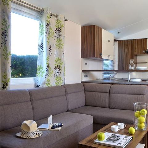 Stacaravan 6 personen - DIM - LOISIR CONFORT 3ch/ 6p - 36m² - Overdekt terras