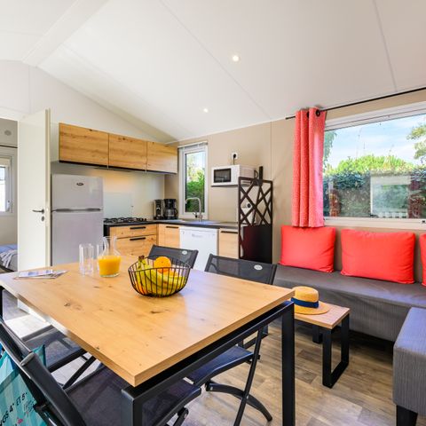 Stacaravan 4 personen - DIM - SUNELIA PRESTIGE 2bed/4p - 34m² - Overdekt terras