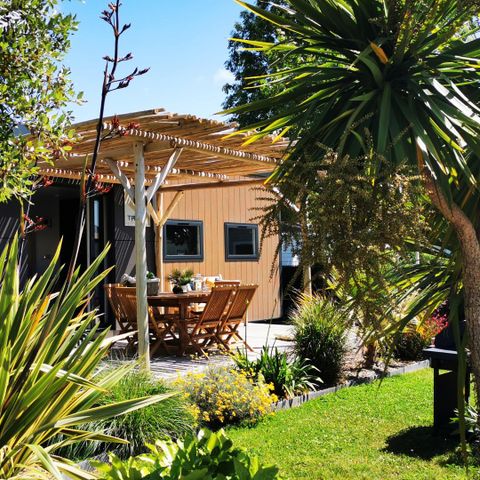 Stacaravan 6 personen - DIM - SUNELIA PRESTIGE TAOS SPA 3bed / 6p - 40m² - Exotisch terras