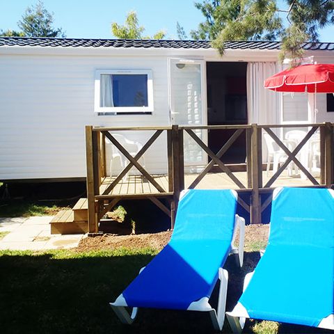 Stacaravan 7 personen - MOBIL HOME MARTE 7 PERS, 34m2, 4 kamers, 3 slaapkamers