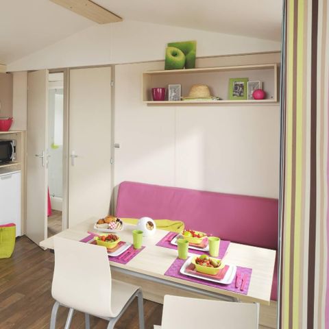 Stacaravan 4 personen - Loggia 25m² + terras - 2 kamers