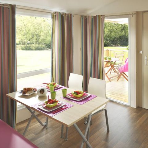 Stacaravan 4 personen - Loggia 25m² + terras - 2 kamers
