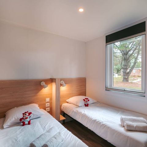 Stacaravan 6 personen - Cottage Grottenrots 6 p 3 Ch 2 Sdb Premium