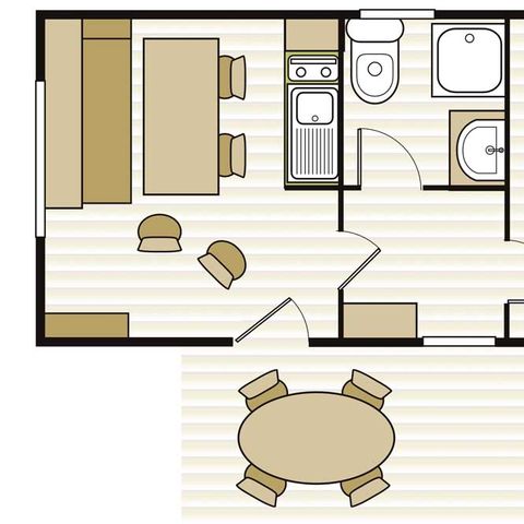 Bungalow 4 personen - ALIZE 4 Pers Zondag