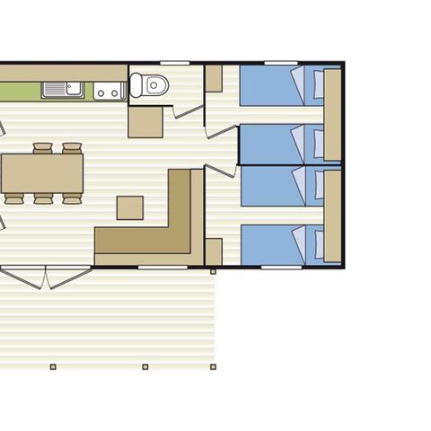 Stacaravan 6 personen - SANTORIN Évasion
