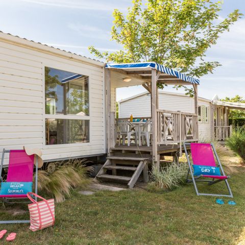 Stacaravan 4 personen - Caribische cottage - 2 slaapkamers ** (in het Frans)