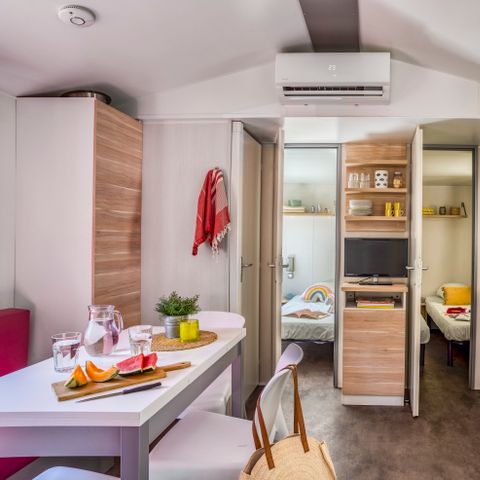 Stacaravan 6 personen - 3 slaapkamers 4 volwassenen + 2 kinderen