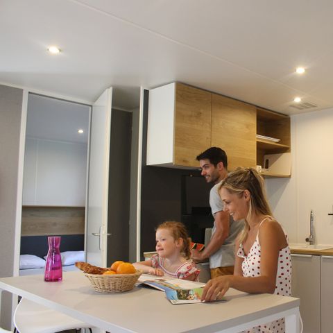 Stacaravan 6 personen - Stacaravan PREMIUM PLUS - 2 slaapkamers MERCREDI