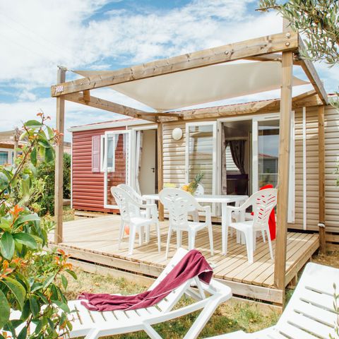 Stacaravan 5 personen - Stacaravan CLASSIC - 2 slaapkamers MERCREDI - geen airconditioning