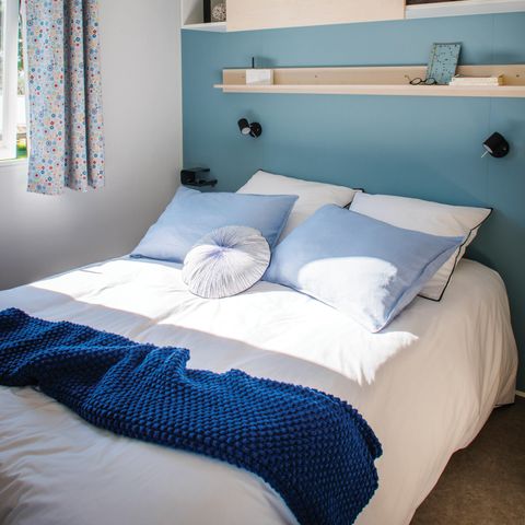 Stacaravan 8 personen - Gezin 4 slaapkamers-CLIM-terras XXL Couverte-TV-LV-plancha-38m² PREMIUM
