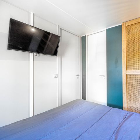 Stacaravan 6 personen - Tuin 3bed-CLIM-bad-TV-LV-overdekt terras-33m² | PREMIUM