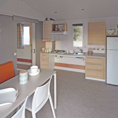 Stacaravan 5 personen - Life 2bed PMR- CLIM -TV-LV-plancha-32m² overdekt terras | PREMIUM