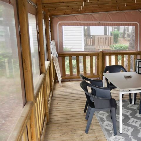 Stacaravan 5 personen - Life 2bed PMR- CLIM -TV-LV-plancha-32m² overdekt terras | PREMIUM