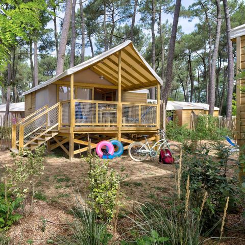 LODGE 5 personen - Cosyflower 2bed -TV-wasserij-overdekt terras-28m² | COMFORT