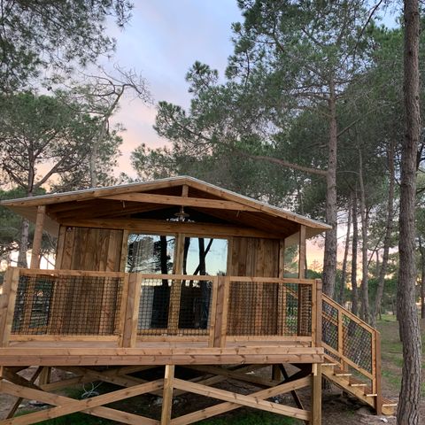 Glampingtent 4 personen - Panoramik Cottage - 2 slaapkamers