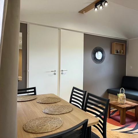 Stacaravan 8 personen - Vakantiehuis met zwembad voor 8 personen