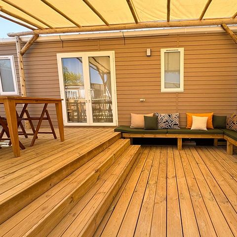 Stacaravan 8 personen - Vakantiehuis Privilège 4Ch 8pers