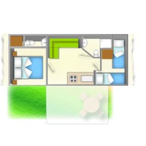 Stacaravan 4 personen - BAIA COMFORT