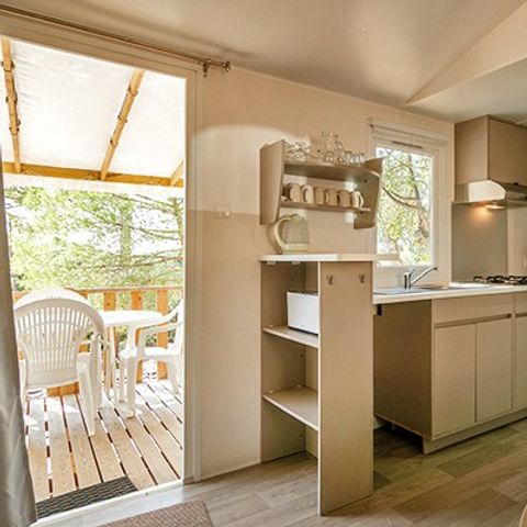 Stacaravan 6 personen - Comfort XL | 2 slaapkamers | 4/6 pers. | Verhoogd terras