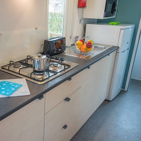 Stacaravan 4 personen - Stacaravan | Comfort | 2 Slaapkamers | 4 Pers. | Single terras
