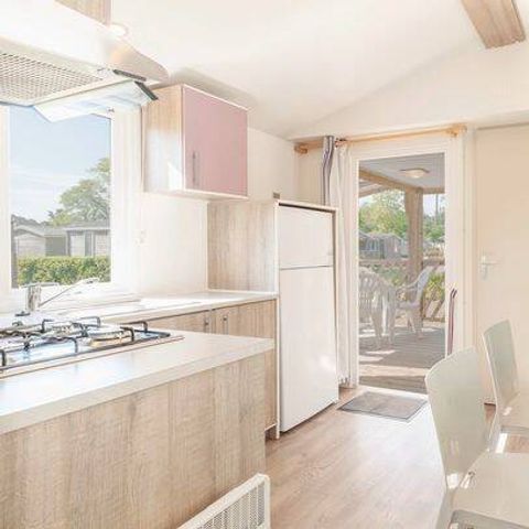 Stacaravan 6 personen - Comfort | 3 slaapkamers | 6 pers | Verhoogd terras | 1 badkamer | Airconditioning