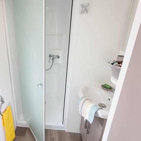 Stacaravan 6 personen - Comfort | 3 slaapkamers | 6 pers | Verhoogd terras | 1 badkamer | Airconditioning