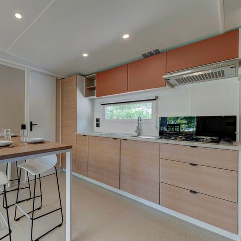 Stacaravan 6 personen - Mobile-home | Premium Azure | 3 slaapkamers | 6 pers. | Verhoogd terras | Airconditioning | TV