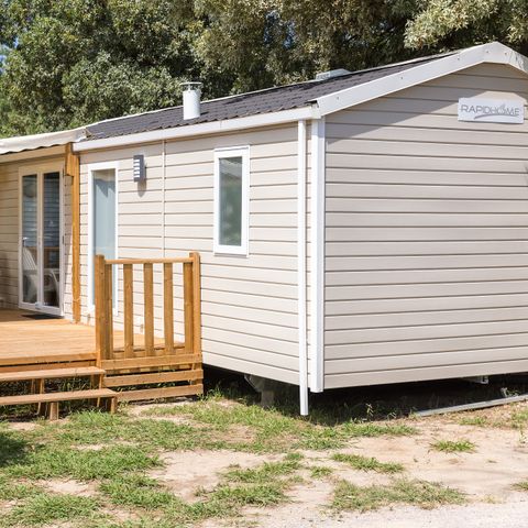 Stacaravan 4 personen - Stacaravan | Comfort XL | 2 slaapkamers | 4 pers. | Verhoogd terras | Airconditioning | TV
