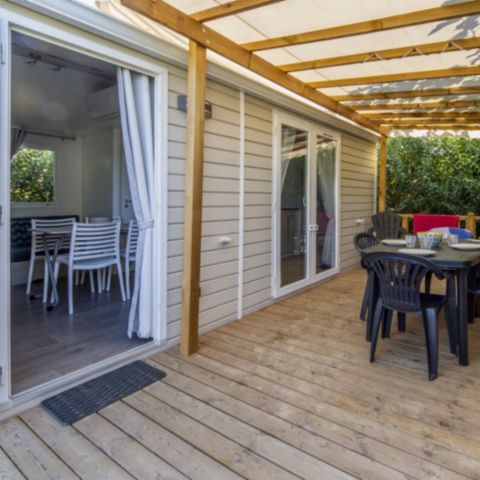 Stacaravan 4 personen - CLASSIQUE - 2 slaapkamers met airconditioning