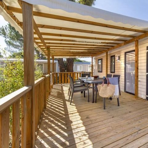 Stacaravan 8 personen - COMFORT - 4 slaapkamers met airconditioning + TV + 2 badkamers