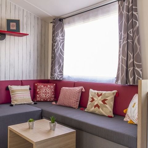 Stacaravan 8 personen - COMFORT - 4 slaapkamers met airconditioning + TV + 2 badkamers