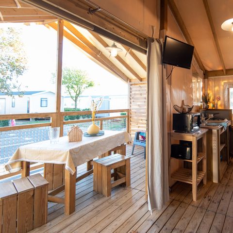 Safaritent 5 personen - Lodge Kamari CLASSIC Airconditioning
