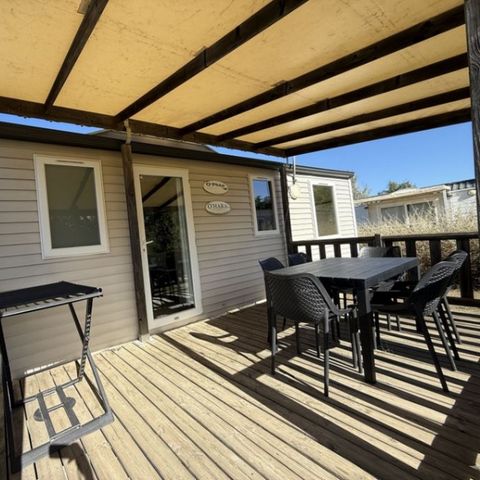 Stacaravan 6 personen - Confort Mistral 6 slaapplaatsen - 3 slaapkamers, airconditioning