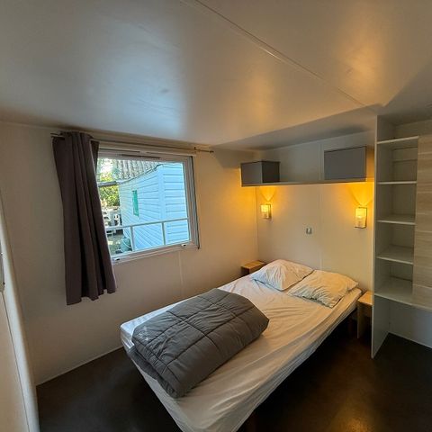 Stacaravan 6 personen - Grand confort Tamaris 6 personen - 3 slaapkamers, airconditioning, televisie