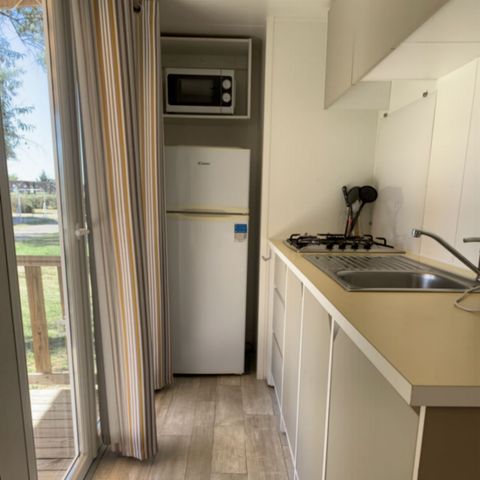 Stacaravan 6 personen - Premium Dune 6 personen - 3 slaapkamers, airconditioning, televisie