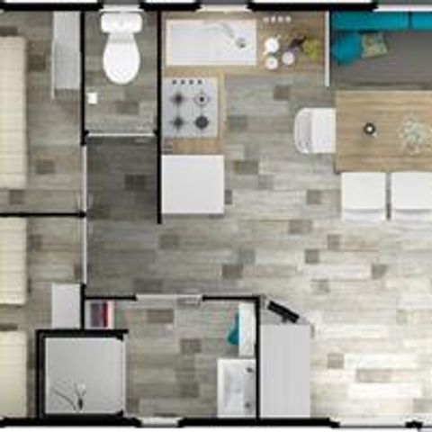 Stacaravan 8 personen - NIRVANA - 4 kamers