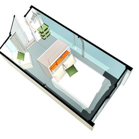 Glampingtent 2 personen - COCO SWEET, zonder sanitair